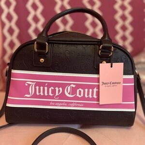 Juicy Couture black and pink crossbody purse in new condition